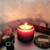 Vela de Vidrio de Alta Gama para Aromaterapia con Relieve Transfronterizo, Ambiente Romántico de Cumpleaños, Cera de Soja Creativa, Souvenir al Por Mayor