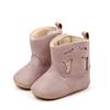 Sapatos para Bebês e Crianças Pequenas com Solado Macio de Borracha Botas Grossas Forradas com Lã para Bebês Botas de Neve Sapatos Antiderrapantes BJZ4071