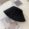 Sombrero de Pescador de Algodón Puro para Mujer Primavera y Otoño Estilo Coreano Estilo Japonés Color Sólido Sombrero Cubo Verano Protección Solar Facial Sombrero Cubo