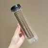 Goma para el cabello de color marrón lechoso, alta elasticidad, duradera, para mujeres, simple, tipo toalla, nuevo accesorio para el cabello