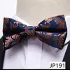 Gravata Borboleta Masculina para Negócios, Casamento, Festa, Traje de Noite, Gravata Borboleta de Poliéster Seda Jacquard, Gravata Borboleta Formal Retro de Alta Qualidade