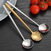 Cuchara de acero inoxidable 304 para mezclar, cuchara redonda pequeña, taza de encaje, cuchara para hielo, regalo de boda, cuchara a juego nido de pájaro