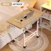 Mesita de noche, Mesa de computadora elevable móvil, Escritorio simple para estudiantes, Mesa de estudio para cama en el dormitorio del hogar, Escritorio de oficina