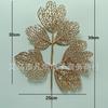 Flores Artificiales Doradas, Eucalipto Dorado y Hojas de Ginkgo, Flores de Plástico, Hojas Doradas, Materiales para Arreglos Florales de Cubo de la Fortuna para Navidad y Festival de Primavera