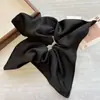 Verão Sal Marinho~ Scrunchie Quadrado de Cetim para Mulheres, Estilo Coreano de Luxo, Estilo Preguiçoso, Acessório de Prendedor de Cabelo Extra Grande