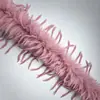 Tiras de Penas de Avestruz Sintéticas Decoração de Punho de Roupa Material para Fantasia de Performance Barra de Saia Renda Grande Acessórios de Vestuário Em Estoque Atacado