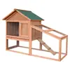 Jaula para Pollos, Gallinero, Conejera, Casa para Conejos, Casa para Gatos de Madera Maciza, Jaula para Gatos, Casa para Pájaros, Jaula para Palomas, Casa para Mascotas, Exterior Rojo Dorado y Otros