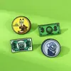 Desenho Bob Esponja Broche Fofo Moeda de Dólar de Beechburg Broche de Fantasia Decoração de Mochila Escolar Cerimônia