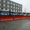 Pala quitanieves hidráulica para carreteras montada en vehículo, equipo para limpieza de superficies de carreteras en invierno, quitanieves de gran tamaño para carreteras