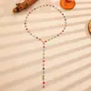Pulsera y Collar de Color Amor Estilo Ins Europeo y Americano Aleación Personalizada Forma de Corazón Pulsera Dopamina Pulsera de Celebridad de Internet para Mujeres