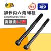 Parafusos Hexagonais Estendidos de Alta Resistência, Parafusos Hexagonais Classe 8.8, Parafusos Hexagonais de Rosca Fina, Parafusos para Guindaste de Torre