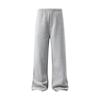 Pantalones de Chándal Versátiles Rentables sin Costuras con Forro Polar, Pantalones Casuales Engrosados, Pantalones Rectos de Corte Holgado para Hombres y Mujeres, Otoño e Invierno
