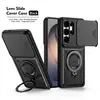 Funda para teléfono Samsung S26Ultra con Anillo Sky y Ventana Deslizante, S26Plus con Soporte, Anticaída, S26 Funda Protectora