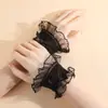 Manga Lolita com Laço de Renda, Manga Lolita de Renda, Manga Falsa de Punho para Noiva Lolita