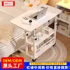 Mesa de noche móvil Dormitorio Mesa pequeña Escritorio simple para computadora Hogar Estudiante Perezoso Levantar Mesa de cama Mesa pequeña de noche Tablero