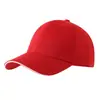 Boné de Baseball Sanduíche de Seis Painéis Aba Rígida Boné de Trabalho Logo Bordado Unissex Boné Bico de Pato Evento Lã Chapéu Verde Atacado