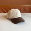 Nueva gorra de pana para hombre y mujer, gorra de moda, combinación de colores, gorra de béisbol de otoño e invierno, compras para estudiantes, cálida, combina con todo, casual