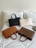 Bolsa Tote Grande Personalizada Estilo Coreano para o Dia a Dia, Bolsa de Mão Feminina em PU com Acabamento de Luxo