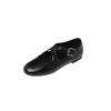 Zapatos Mary Jane Cruzados Hechos a Mano de Piel de Oveja Texturizada Estilo Retro Italiano 2025 Primavera Planos Puntera Redonda Piel Genuina
