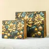 Bolsa de presente em estoque para atacado Árvore de Natal 2026 com carimbo dourado, bolsa vazia de alta qualidade festiva estrelada brilhante
