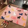 Alfombra de Baño de Tierra de Diatomeas con Dibujo de Caballo Lindo, Alfombrilla Absorbente de Agua de Secado Rápido para Baño, Felpudo Antideslizante para Entrada