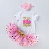 Conjunto de falda y tutú para bebé niña de medio año, ropa de vacaciones, Amazon, eBay, ropa para niños, ropa de bebé al por mayor