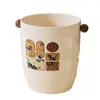 Cubo de basura estilo Mid-Century para el hogar, Cesto de basura de aspecto elegante, Conveniente multiusos para dormitorio, sala de estar, baño