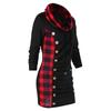 9733#2021 Estación independiente de AliExpress moda femenina de comercio exterior cuadros costuras botones decorativos chalecos para la cadera