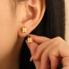 Pendientes Minimalistas Ins de Tornillo Pequeño con Letra Múltiples Perforaciones en el Cartílago del Oído Acero de Titanio Cuidado del Oído Apilables Dormir Sin Quitar