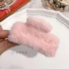 Clip para el Cabello de Felpa de Imitación de Piel de Conejo Clip para el Cabello Coreano de Otoño e Invierno Clip Grande de Tiburón Estilo Suave Accesorios para el Cabello Venta al por Mayor