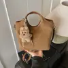 Bolsa Saco de Design Nicho Coreano Moda Inverno 2025 Nova Grande Capacidade para Trabalho Ombro de Mão Transversal
