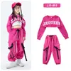 Fantasia de Jazz para Meninas Conjunto de Hip-hop e Jazz para Meninas Fantasia Estilosa com Barriga de Fora Roupas de Moda Hip-hop para Crianças