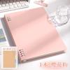 Cuaderno de Hojas Sueltas B5 Color Macaron, Desmontable, Agradable al Tacto, Libreta de Aspecto Sofisticado, Cuaderno A5 Específico para Estudiantes