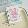 Cuaderno espiral de dibujos animados lindo, cuaderno de bolsillo estético de alta calidad, cuaderno pequeño A7 de tapa lateral, cuaderno creativo para mensajes y toma de notas para estudiantes