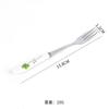 Cuchillo y Tenedor para Pasteles de Acero Inoxidable Mingrui Mango de Madera Mango de Cerámica Cuchillo para Postres Occidentales Recogedor de Fruta Juego de Cuchillo y Tenedor para Pasteles