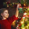 Colgante de la nueva serie navideña de dinosaurios de Amazon transfronterizo Decoraciones de coche de Navidad acrílico plano colgante