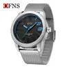 Reloj de Cuarzo Ofns Más Vendido en Temu con Esfera Digital Grande, Reloj Casual de Negocios para Hombre, Resistente al Agua con Escala Tridimensional, Disponible para Dropshipping