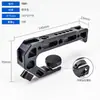Câmera de gaiola de coelho reflex de lente única, alça universal multifuncional com sapatas quente e fria para expandir alça de canaleta de metal, acessórios de fotografia