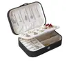 Caja de Almacenamiento de Joyería Portátil, Compacta para Viaje, Gama Alta, Exquisita, Gran Capacidad para Pendientes, Anillos, Collares, Caja de Joyería Antioxidante