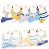 Calcetines de Estudiante para Niños y Niñas de Invierno y Otoño con Ratones de Seis Dedos, Calcetines de Media Caña para Niños, Calcetines de Algodón para Niños Absorbentes de Sudor y Cálidos, Algodón Grueso de Dibujos Animados