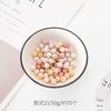 6.5~10mm cuentas de vidrio de colores cuentas sueltas hechas a mano diy accesorios para pulsera collar joyería material con cuentas al por mayor