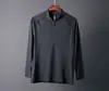 Ropa Cruzada Nueva de Manga Larga para Hombre y Mujer Otoño e Invierno Delgada Transpirable Media Cremallera Casual para Correr Fitness Moda para Entrenamiento Ropa de Equipo