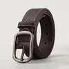 Cinturón para Mujer de Cuero PU Hebilla de Pin Simple Versátil Decorativo Estilo Coreano Casual Cinturón de Cuero Suave para Combinar con Falda Jeans