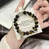 Pulsera de la Fortuna con Cuentas de Dragón de Estilo Antiguo Chino de Alta Venta Longrui Chengxiang Vidrio Tendencia Nacional Pulsera de Regalo para Pareja Estudiante