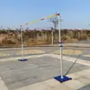 Soporte de Salto de Altura de Aleación de Aluminio para Competición Equipamiento Escolar de Atletismo Barra de Salto de Altura Tapete de Esponja Movible Elevable