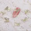 Novo metal para unhas borboleta laço tridimensional pequeno rede do livro vermelho com pontas dos dedos acessórios de unha