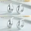 Moda Europea y Americana Elegantes Pendientes Grandes en Forma de C Retro Pendientes de Goma ABS en Forma de C Pendientes Ligeros de Lujo de Alta Gama para Mujer