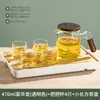 Tetera de oficina nueva 2026, separación de té y agua para el hogar, resistente a altas temperaturas, alto borosilicato, engrosada, tetera de vidrio simple