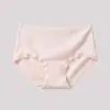 Roupa íntima feminina Lenzing Modal dos anos 80 com fundo 100% seda de amoreira, calcinha feminina respirável antibacteriana 10A de cintura média