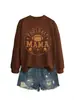 Amazon eBay sitio independiente moda casual deportiva para mujer fútbol mama rugby casco sudadera con capucha